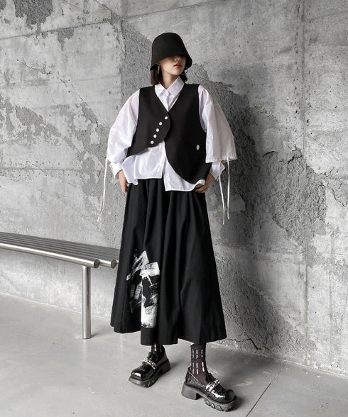 Angle Button Vest